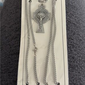 Silver Celtic Cross Necklace